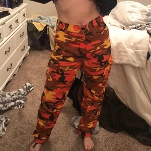 Orange camo pants SOLD